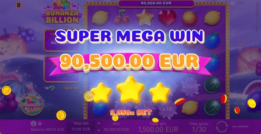 Bonanza Billion official feature screenshot