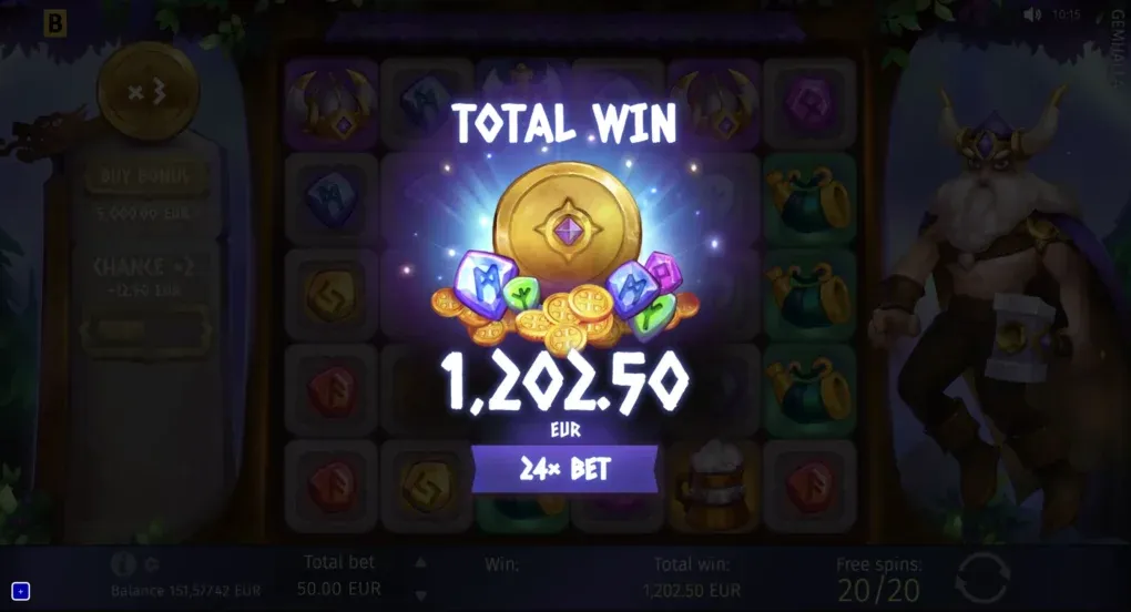 Gemhalla official bonus screen