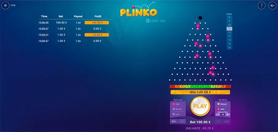 Plinko official gameplay