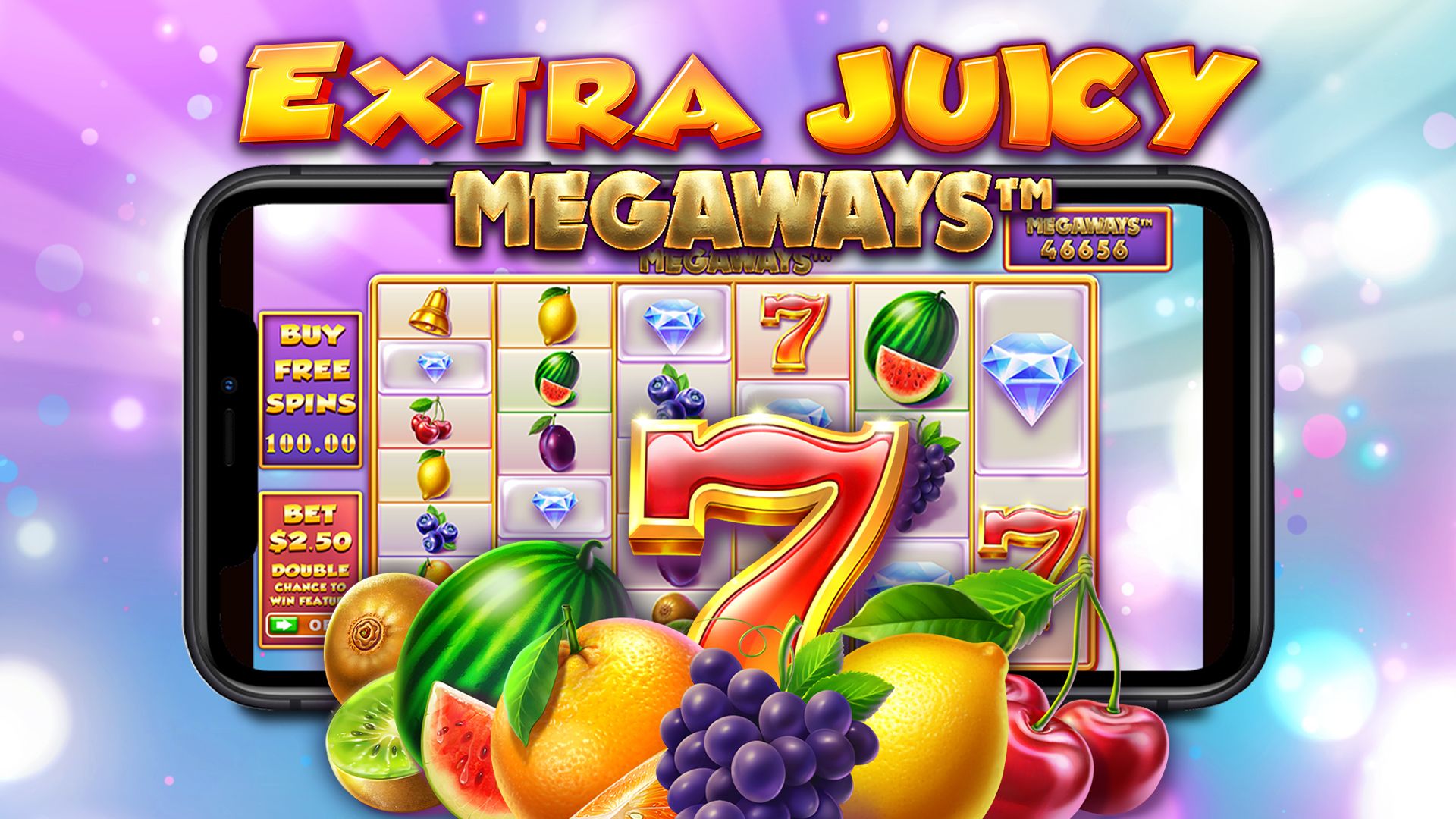 Extra Juicy Megaways official promotional banner