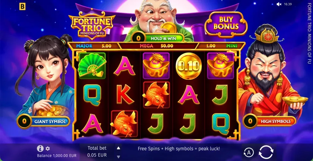 Fortune Trio: Minions of Fu official base-game screen