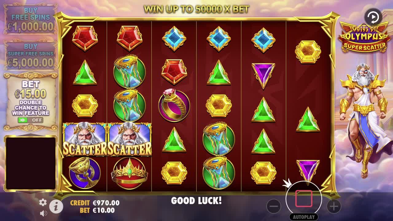 Gates of Olympus Super Scatter official feature screenshot
