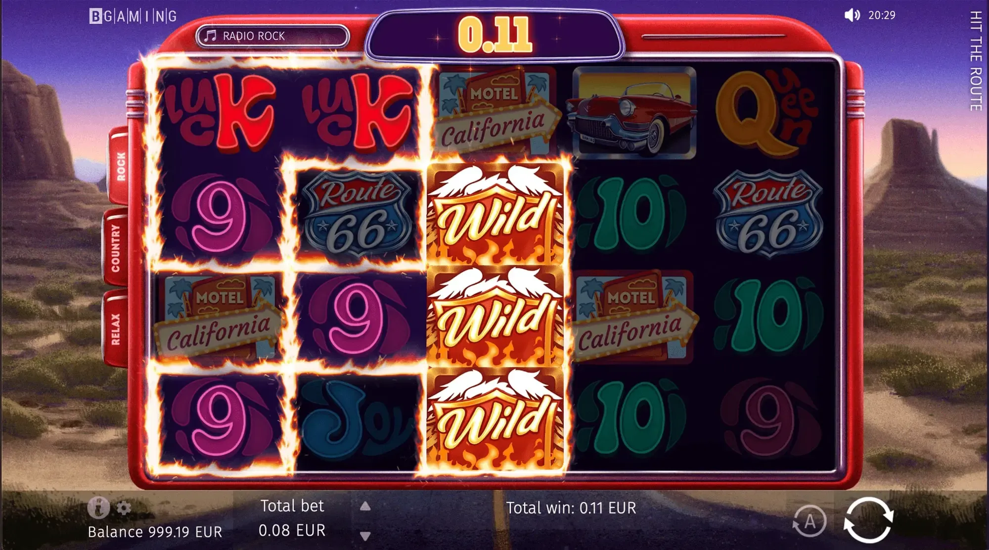 Hit the Route official stacked-Wild result