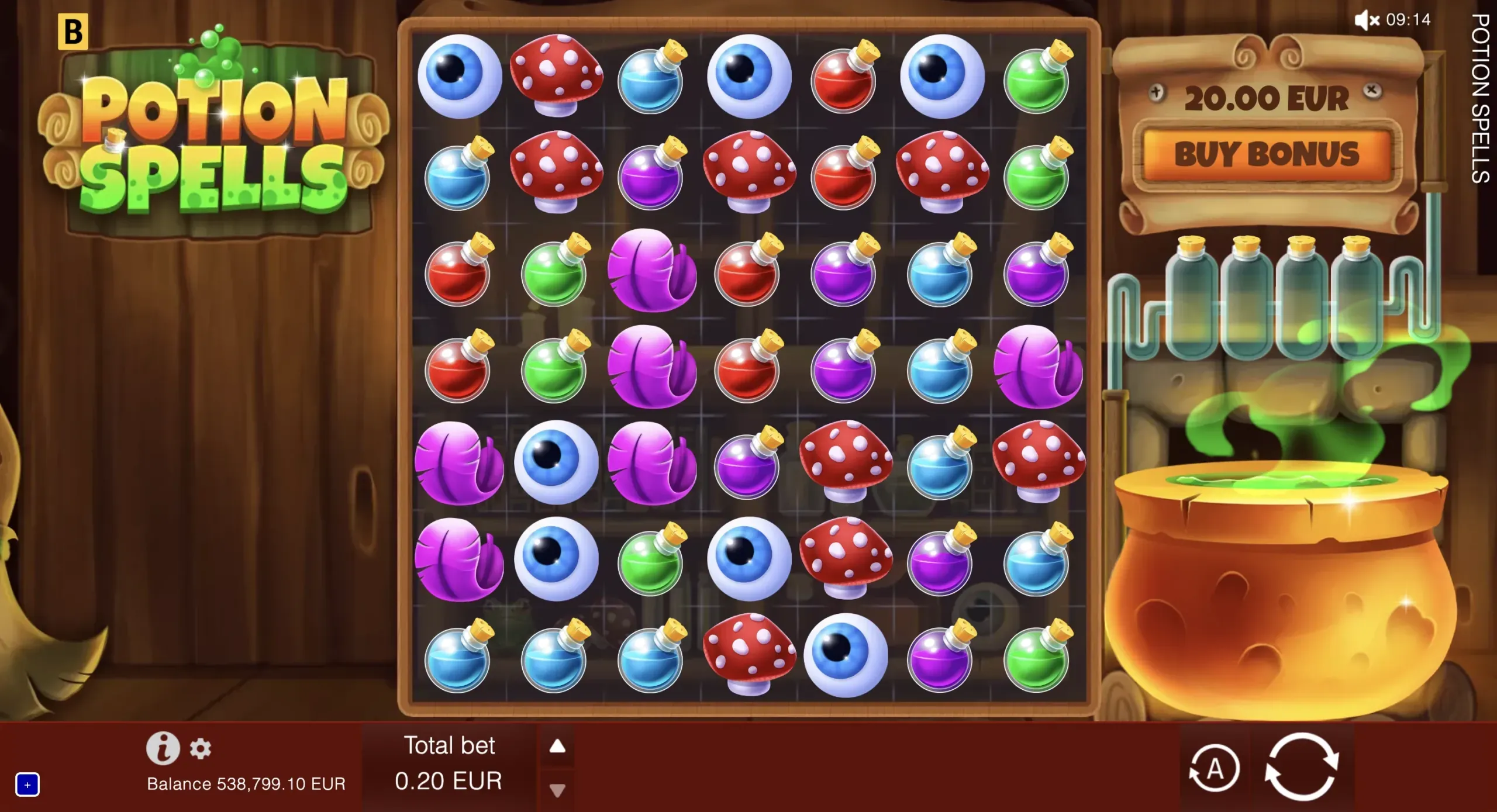 Potion Spells official ordinary cluster board