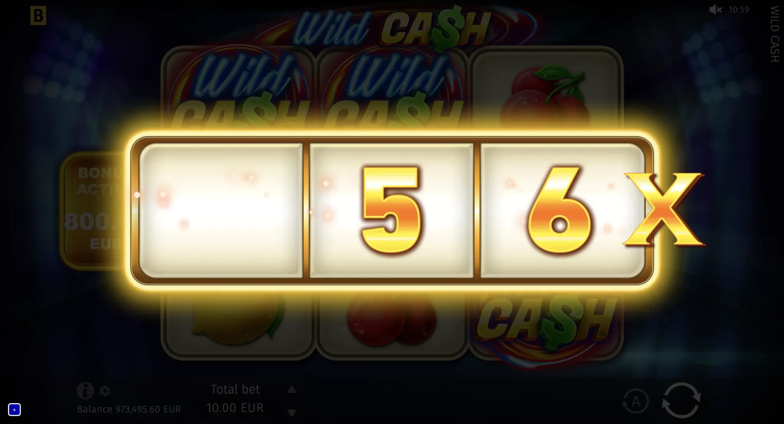 Wild Cash official bonus multiplier machine