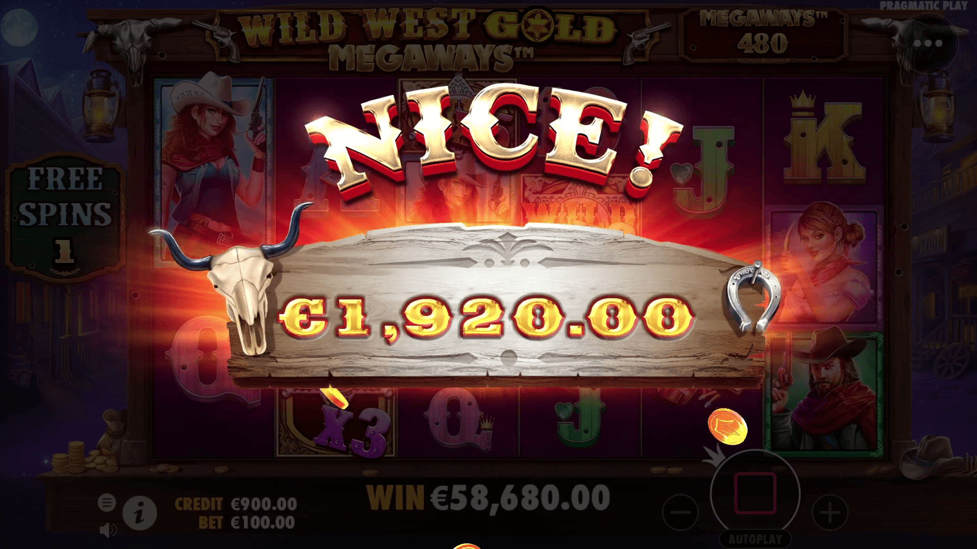 Wild West Gold Megaways official feature image