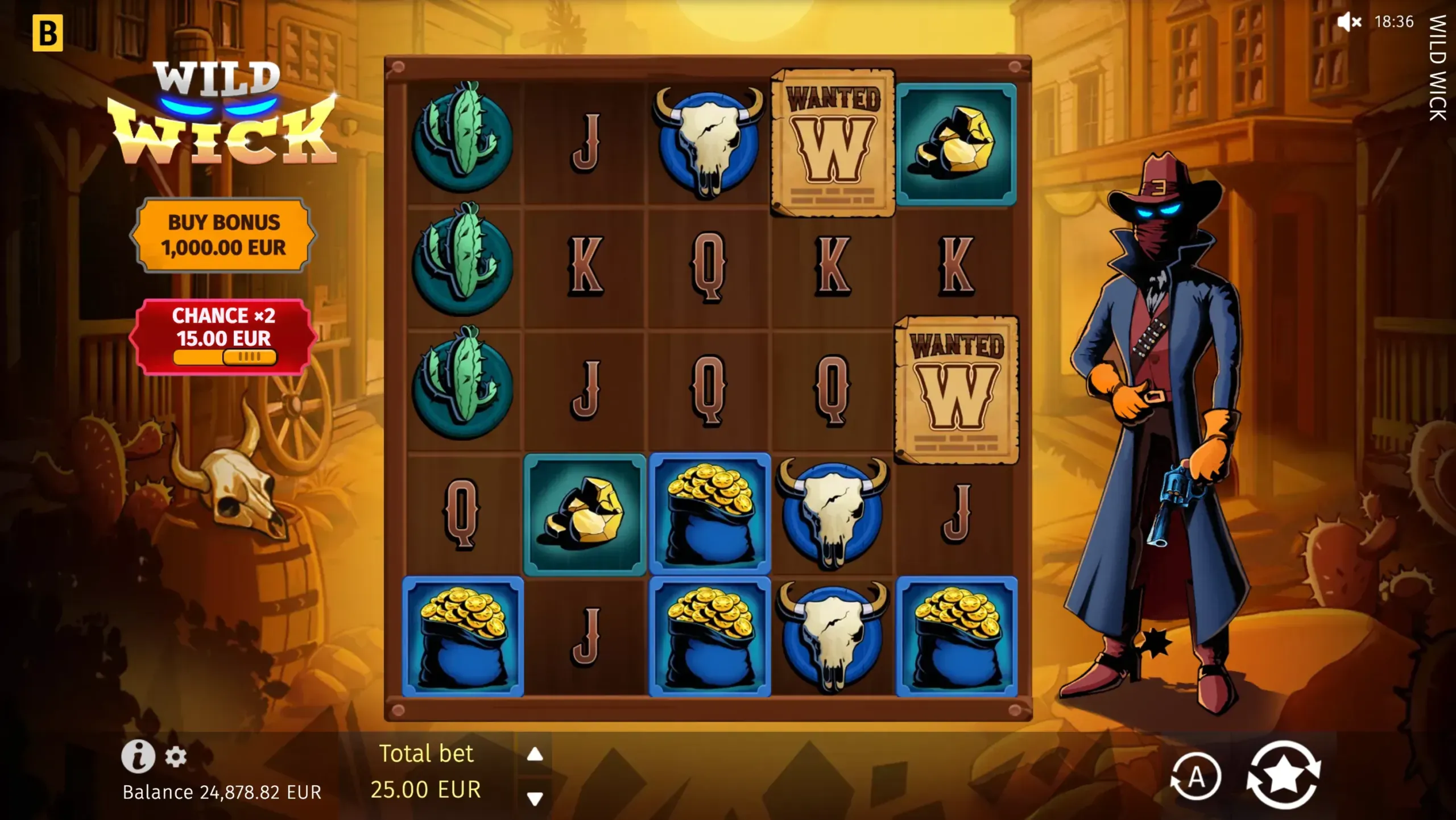 Wild Wick official main-game screen